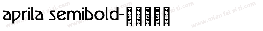 aprila semibold字体转换